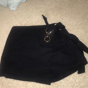 Black tie skort